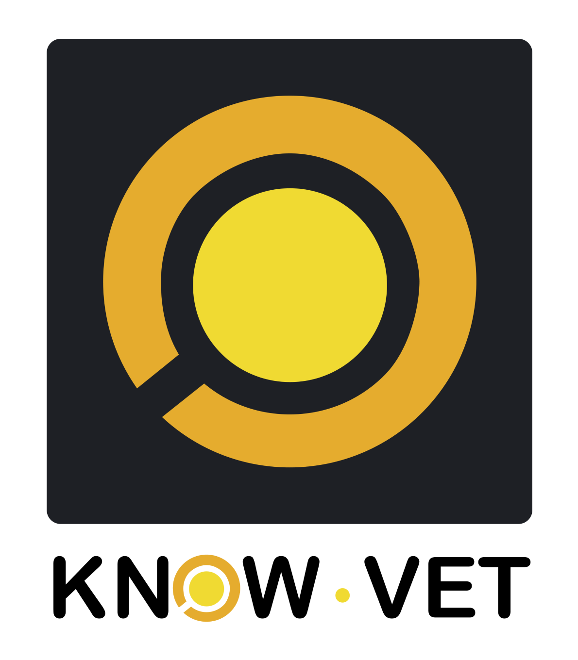 KnowVet Vertical Logo with White Background